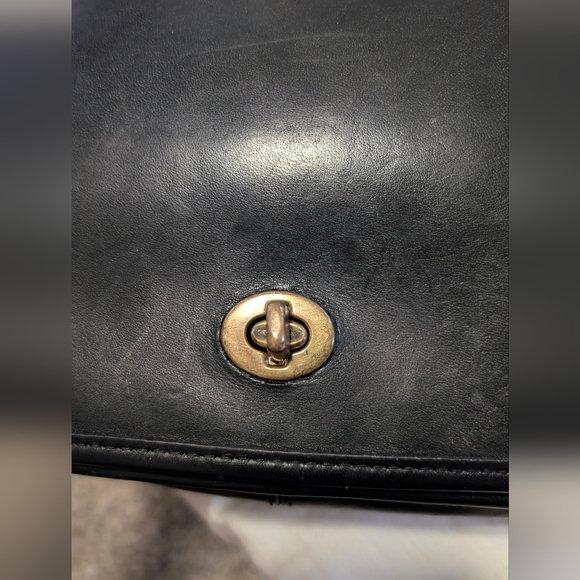 Vintage Coach Convertible Clutch Bag 9635 Black Crossbody bag,USA made,pre-1994 - Picture 11 of 16